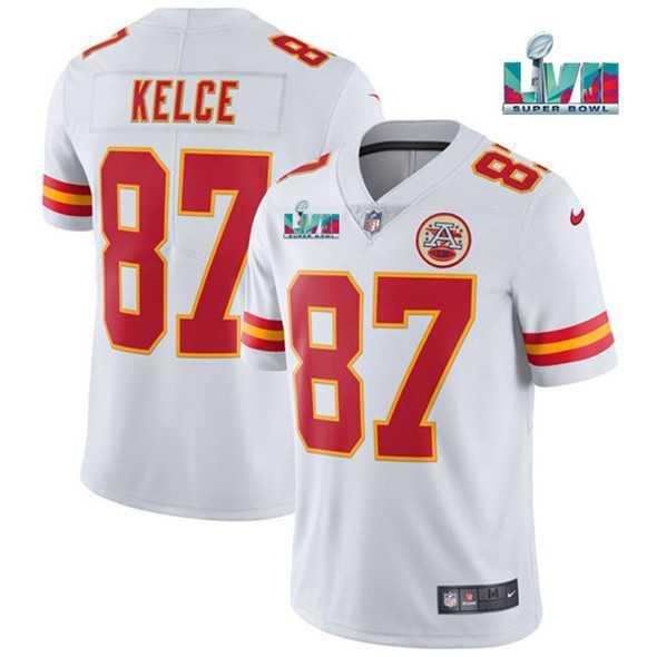 Men & Women & Youth Kansas City Chiefs #87 Travis Kelce White Super Bowl LVII Patch Vapor Untouchable Limited Stitched Jersey,We sell and wholesale Men & Women & Youth Kansas City Chiefs #87 Travis Kelce White Super Bowl LVII Patch Vapor Untouchable Limited Stitched Jersey on line form chian!